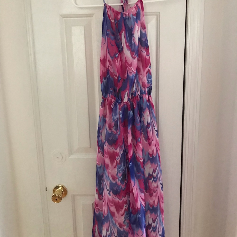 Floral print maxi dress